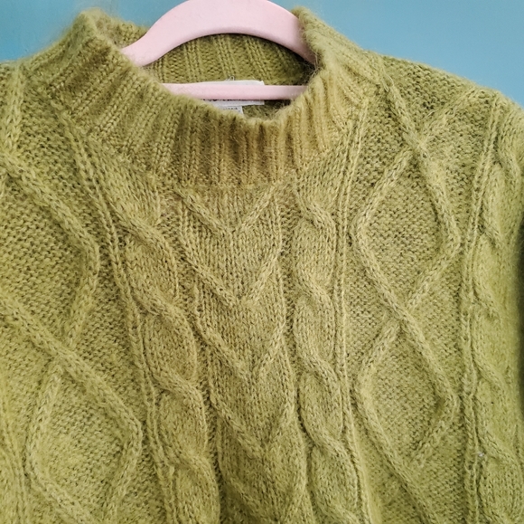 Vintage mohair Limited Express apple green sweater small - Picture 2 of 7